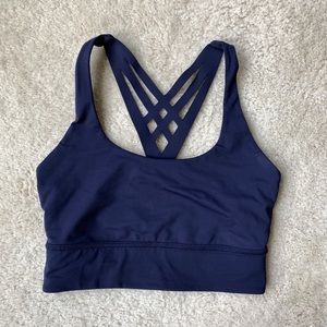 Lululemon sport bra EXCELLENT COND navy size 6